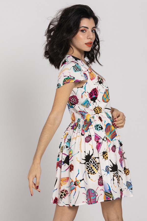 VESTIDO MANGA CORTA CONTIGO SI, BICHO... VESTIDO MANGA CORTA CONTIGO SI, BICHO...