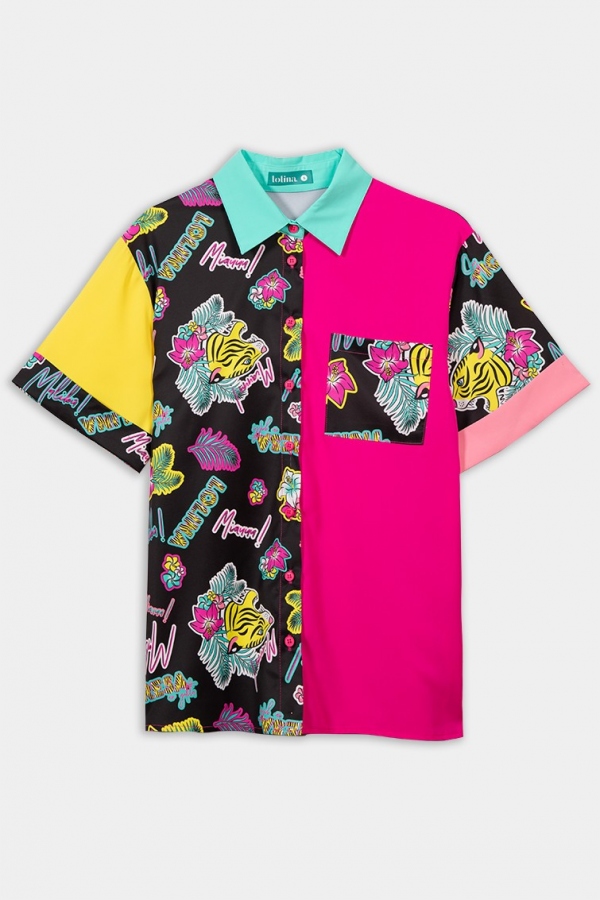 CAMISA PATCHWORK SOY TIGRESA, NO...