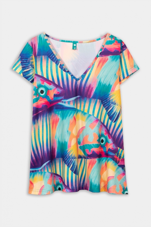 BLUSA ALL OVER CHAO PESCAO - LOLINA