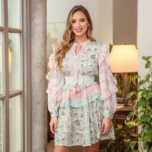 VESTIDO ROMANTIC VOLANTES -...