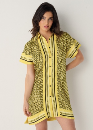 VESTIDO V&L AMARILLO...