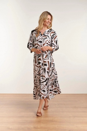 VESTIDO MIDI ABSTRACTO...