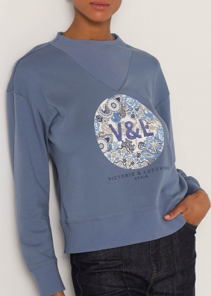 SUDADERA PRINT FLORAL...
