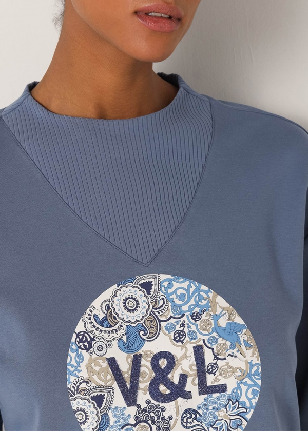 SUDADERA PRINT FLORAL VICTORIO Y... SUDADERA PRINT FLORAL VICTORIO Y...