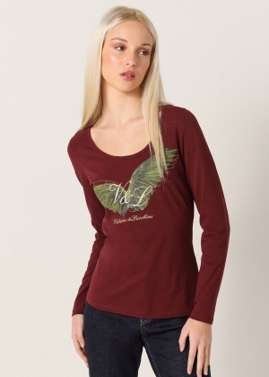 CAMISETA GRANATE LUREX...