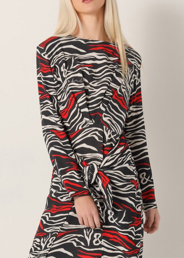 VESTIDO MIDI ANIMAL PRINT VICTORIO Y... VESTIDO MIDI ANIMAL PRINT VICTORIO Y...