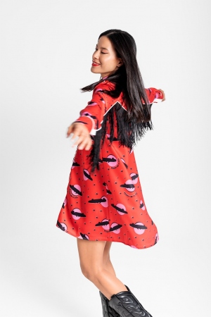 VESTIDO CAMISERO FLECOS... 2