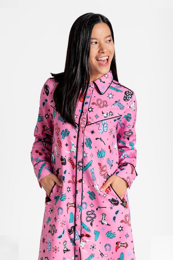 VESTIDO RIBETES COWGIRL - LOLINA VESTIDO RIBETES COWGIRL - LOLINA