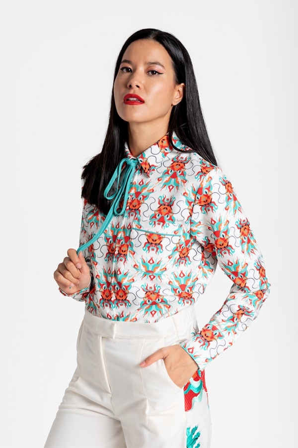 CAMISA LAZADA TÚ PRÍNCIPE, YO DRAGONA...