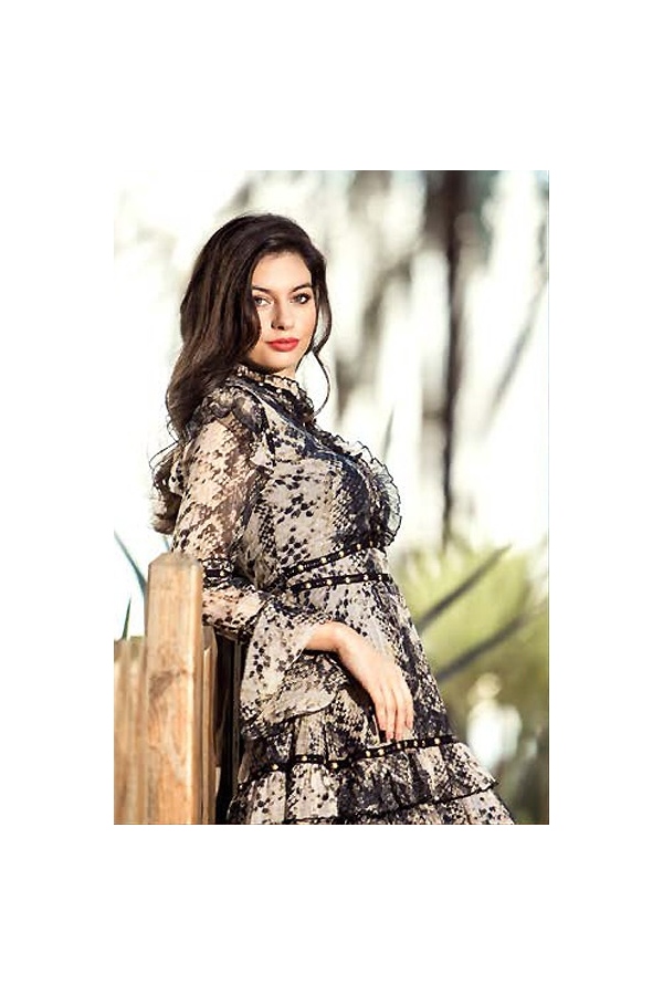 VESTIDO CORTO ANIMAL PRINT - ENCANDILATA VESTIDO CORTO ANIMAL PRINT - ENCANDILATA