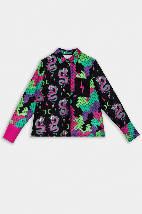 CAMISA COMBINADA LUNÁTICA - LOLINA CAMISA COMBINADA LUNÁTICA - LOLINA