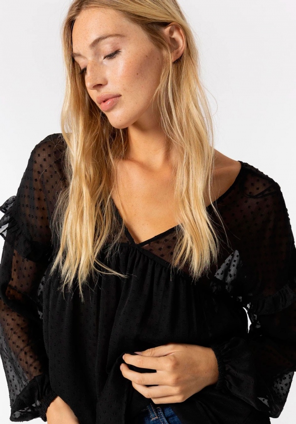 BLUSA PLUMENTI NEGRA