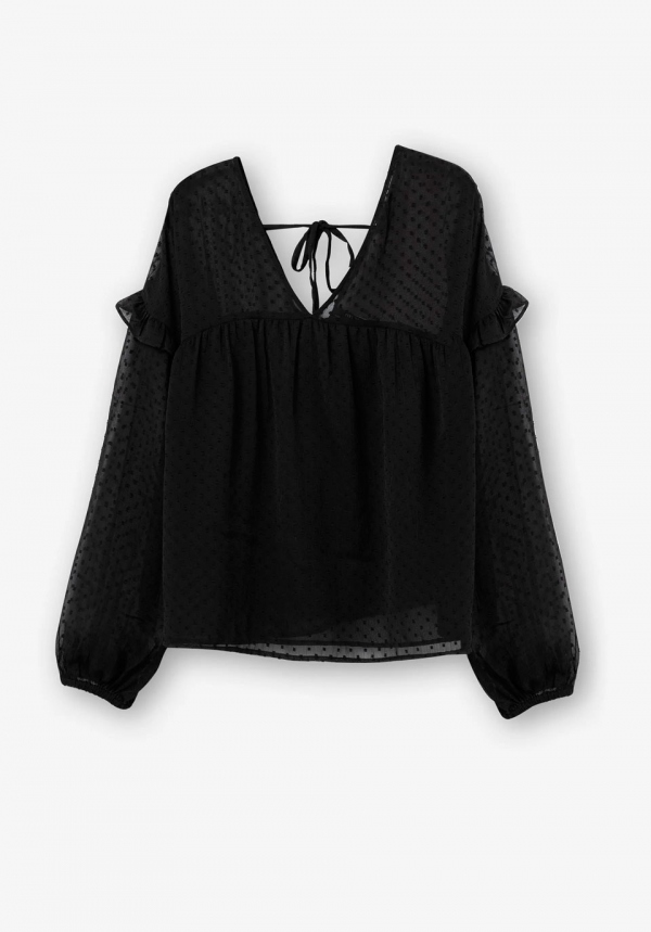 BLUSA PLUMENTI NEGRA