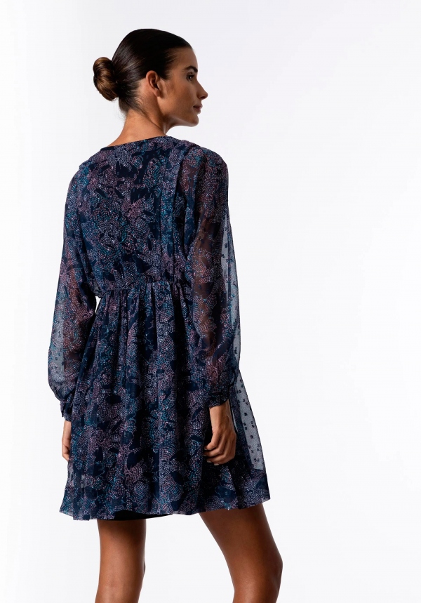 VESTIDO ALL OVER AZUL 2