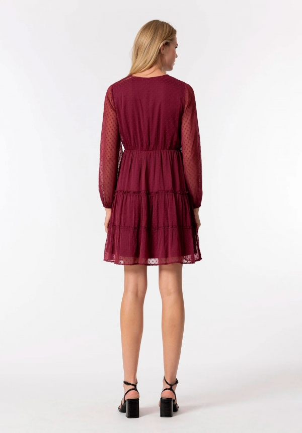 VESTIDO PLUMENTI GRANATE VESTIDO PLUMENTI GRANATE