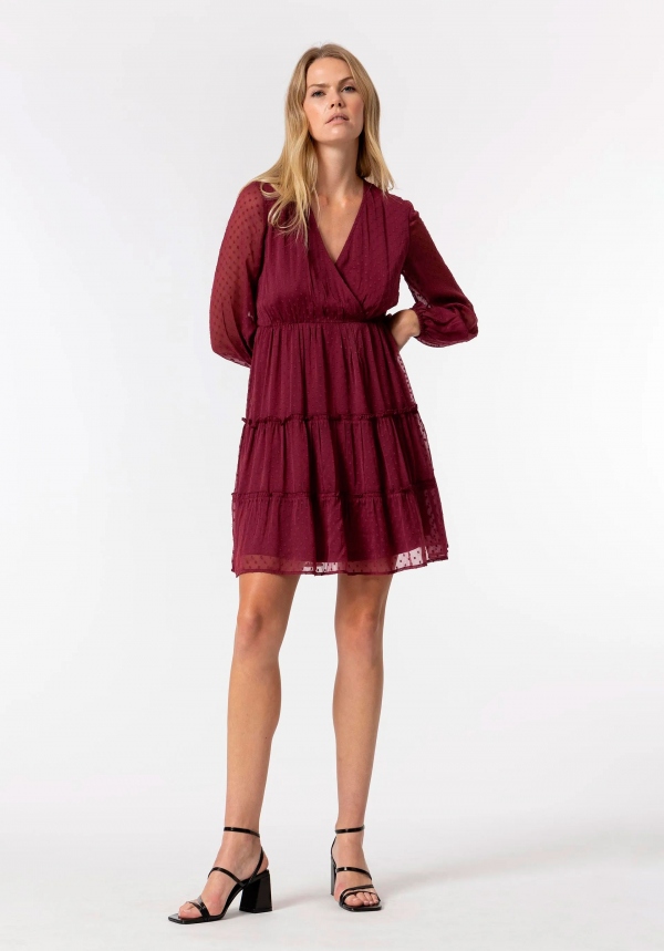 VESTIDO PLUMENTI GRANATE VESTIDO PLUMENTI GRANATE