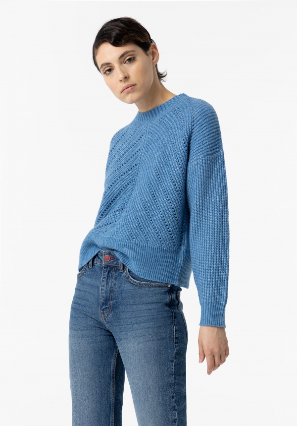 JERSEY PUNTO PERFORADO AZUL JERSEY PUNTO PERFORADO AZUL