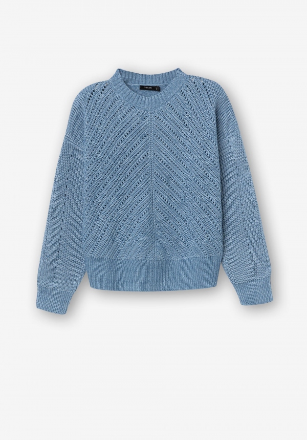 JERSEY PUNTO PERFORADO AZUL JERSEY PUNTO PERFORADO AZUL