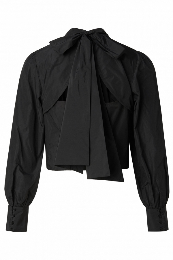 BLUSA NEGRA LAZO BLUSA NEGRA LAZO
