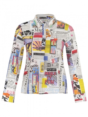 CAMISA NEWSPAPER PRINT