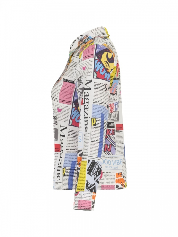 CAMISA NEWSPAPER PRINT CAMISA NEWSPAPER PRINT