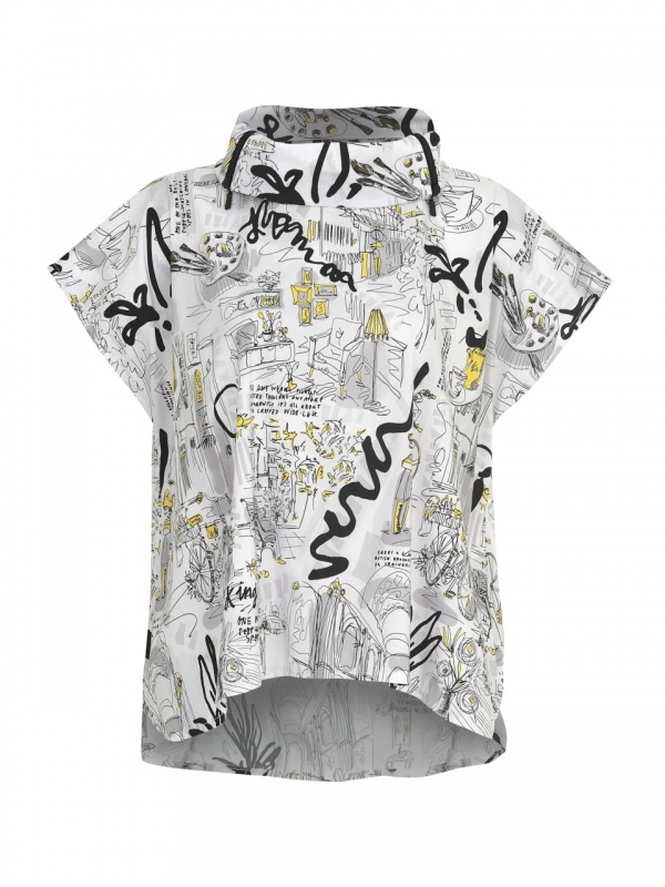 BLUSA ART BLACK & WHITE - SASSY