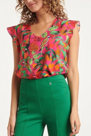 BLUSA FUCSIA TROPICAL 2
