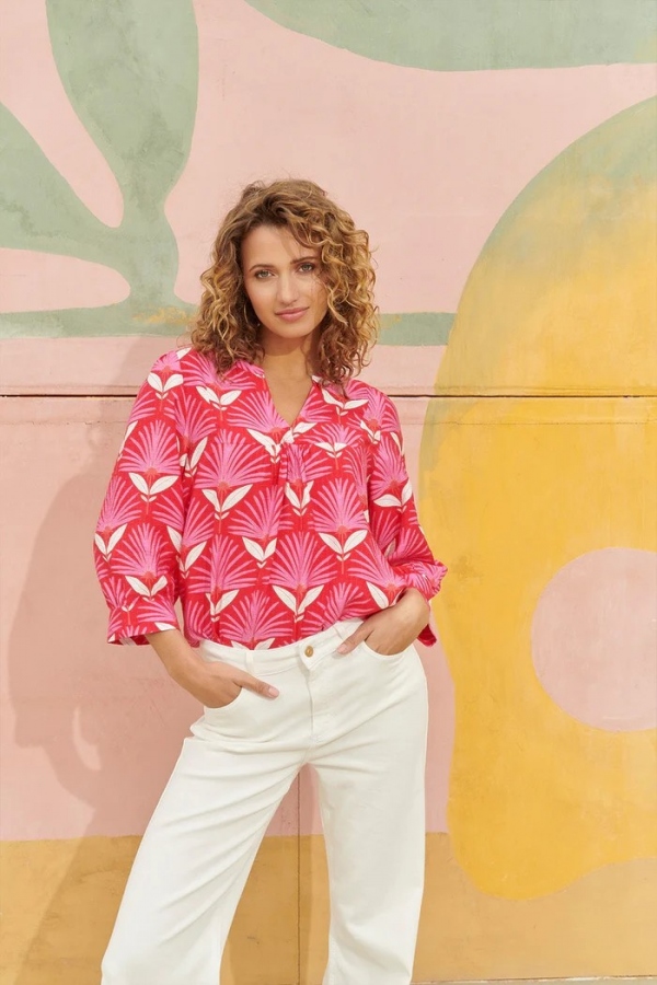 BLUSA FLORAL RETRO BLUSA FLORAL RETRO