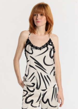 BLUSA LENCERA TRAZOS - V&L