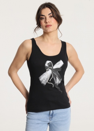 CAMISETA NEGRA LAZO -...