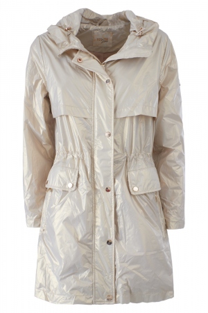 PARKA BEIGE BRILLO - YES ZEE