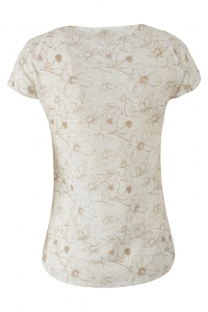 CAMISETA FLORAL BEIGE - YES... 2