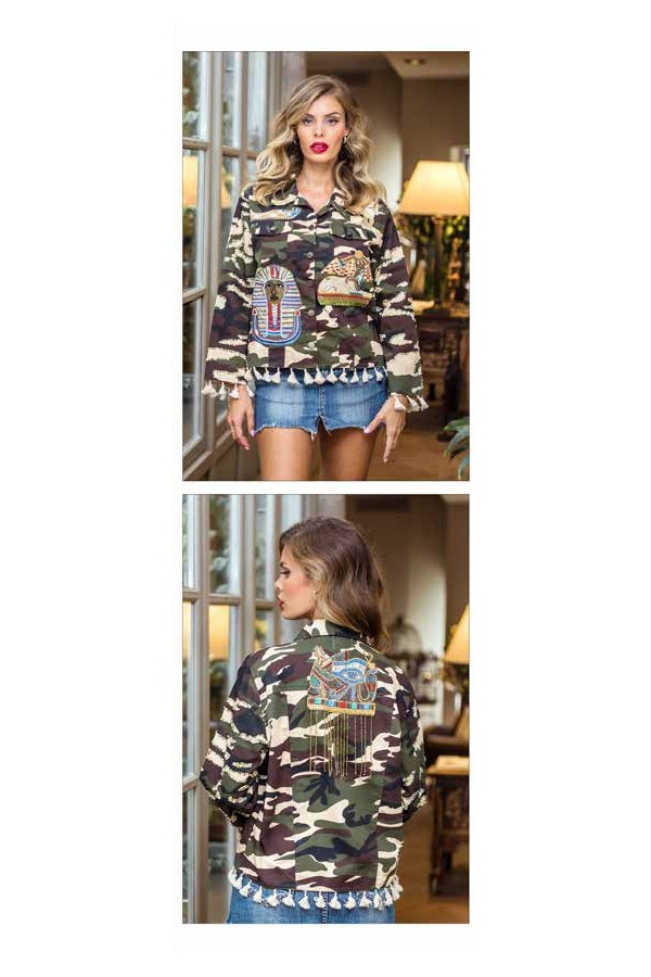 CHAQUETA CAMO EGIPCIA - ENCANDILATA CHAQUETA CAMO EGIPCIA - ENCANDILATA
