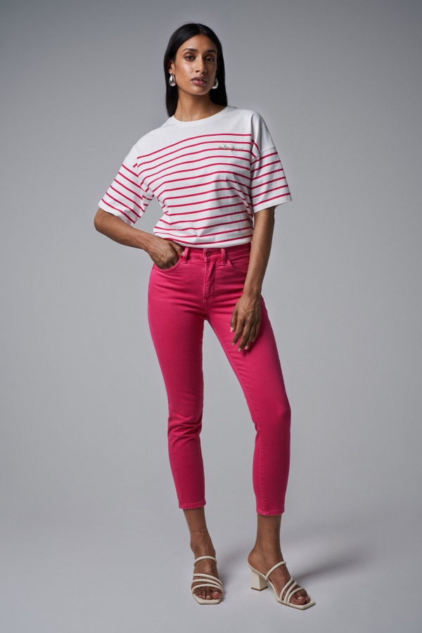 JEANS PUSH IN FAITH CROPPED COLOUR FRESA JEANS PUSH IN FAITH CROPPED COLOUR FRESA