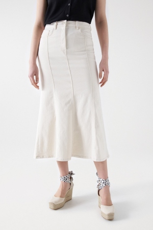 FALDA MIDI DENIM ARENA