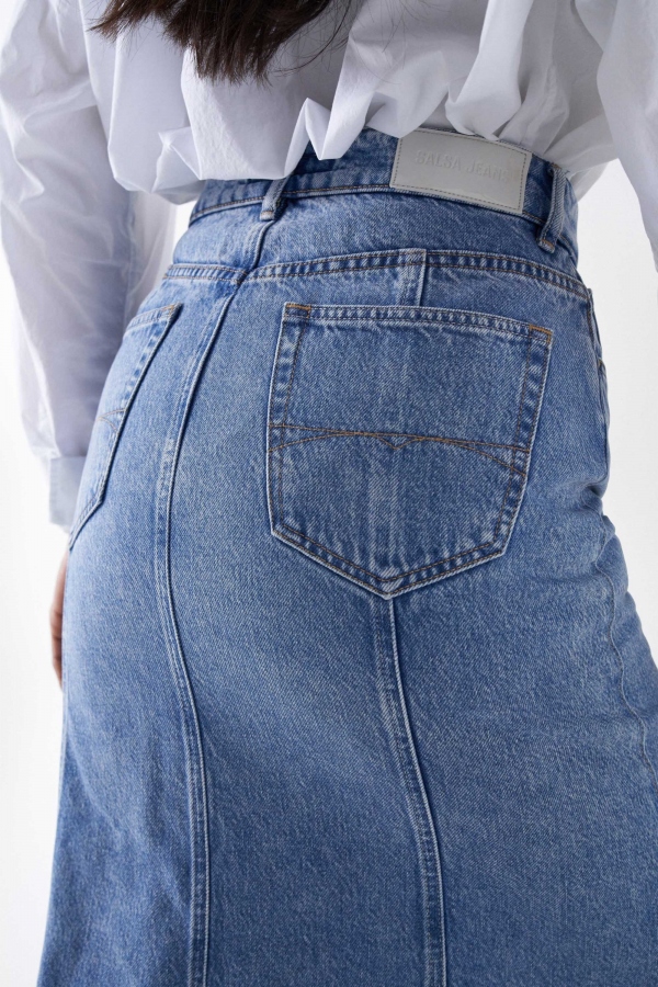 FALDA MIDI DENIM 2