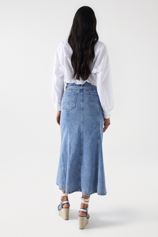 FALDA MIDI DENIM FALDA MIDI DENIM