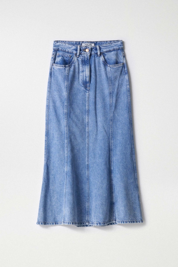 FALDA MIDI DENIM FALDA MIDI DENIM