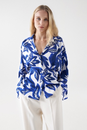 CAMISA SATINADA FLORAL