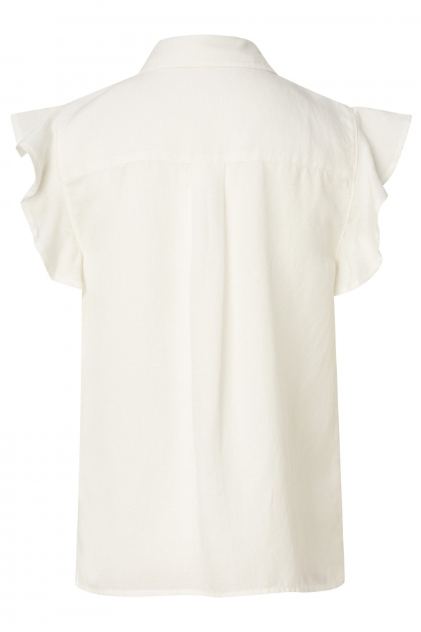 BLUSA VOLANTES BLANCA BLUSA VOLANTES BLANCA