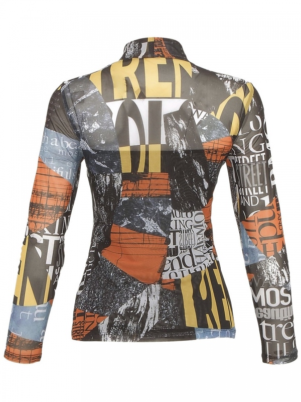 CAMISETA CUELLO ALTO NEWSPAPER CAMISETA CUELLO ALTO NEWSPAPER