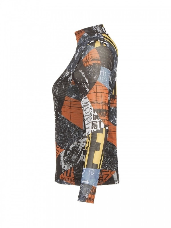 CAMISETA CUELLO ALTO NEWSPAPER CAMISETA CUELLO ALTO NEWSPAPER