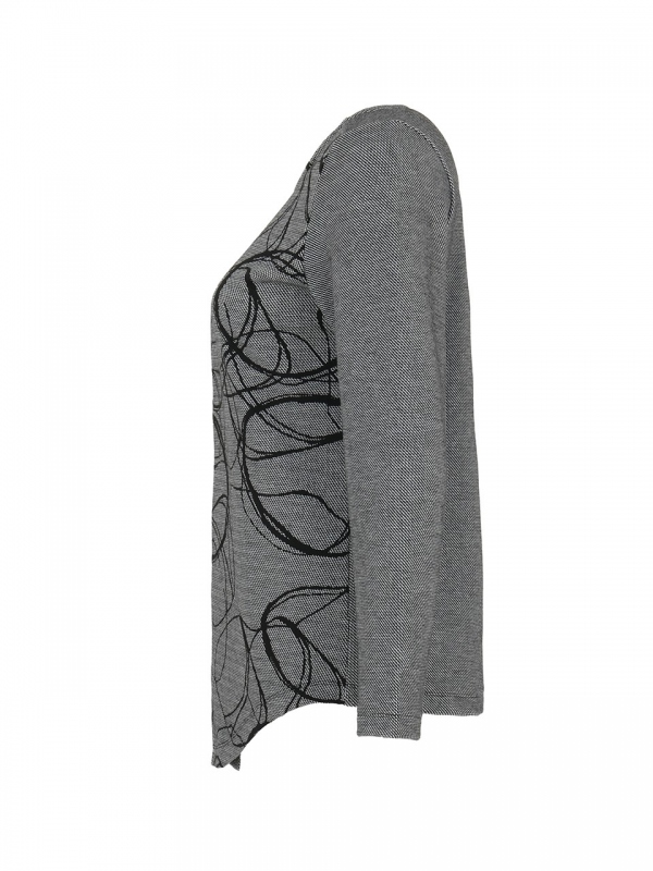 SUÉTER GRIS GARABATOS SUÉTER GRIS GARABATOS