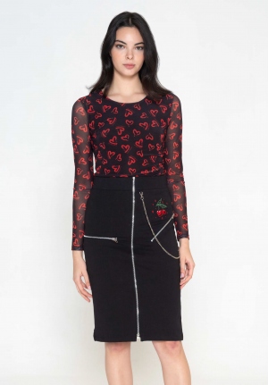 FALDA TUBO CREMALLERAS CECILIA