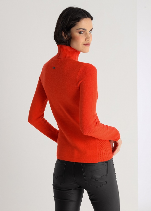 JERSEY NARANJA CUELLO ALTO JERSEY NARANJA CUELLO ALTO