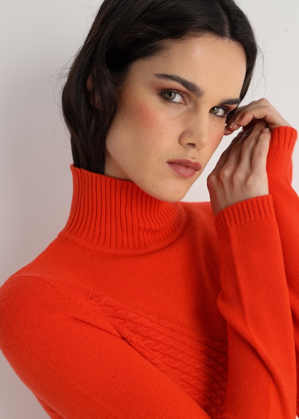 JERSEY NARANJA CUELLO ALTO JERSEY NARANJA CUELLO ALTO