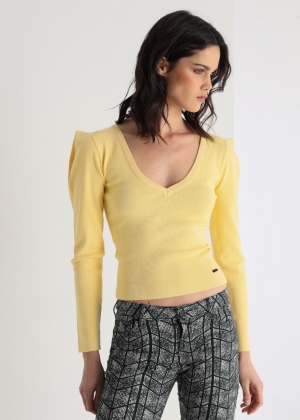 JERSEY ABULLONADO AMARILLO