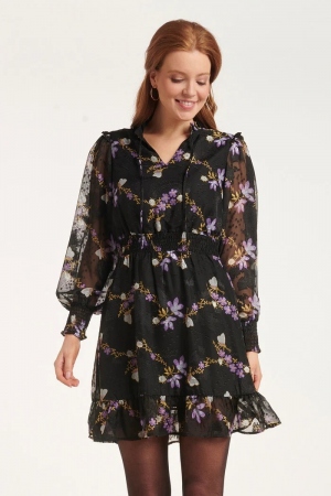VESTIDO CORTO GASA MARIPOSAS