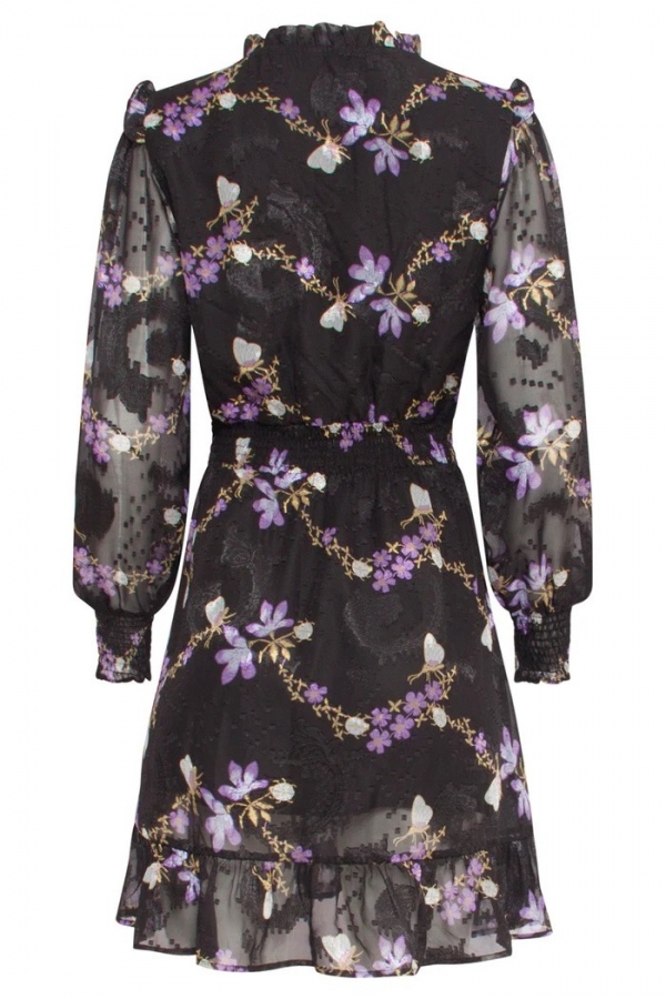 VESTIDO CORTO GASA MARIPOSAS VESTIDO CORTO GASA MARIPOSAS