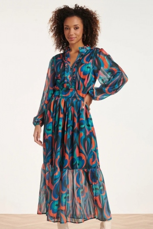 VESTIDO LARGO MULTICOLOR